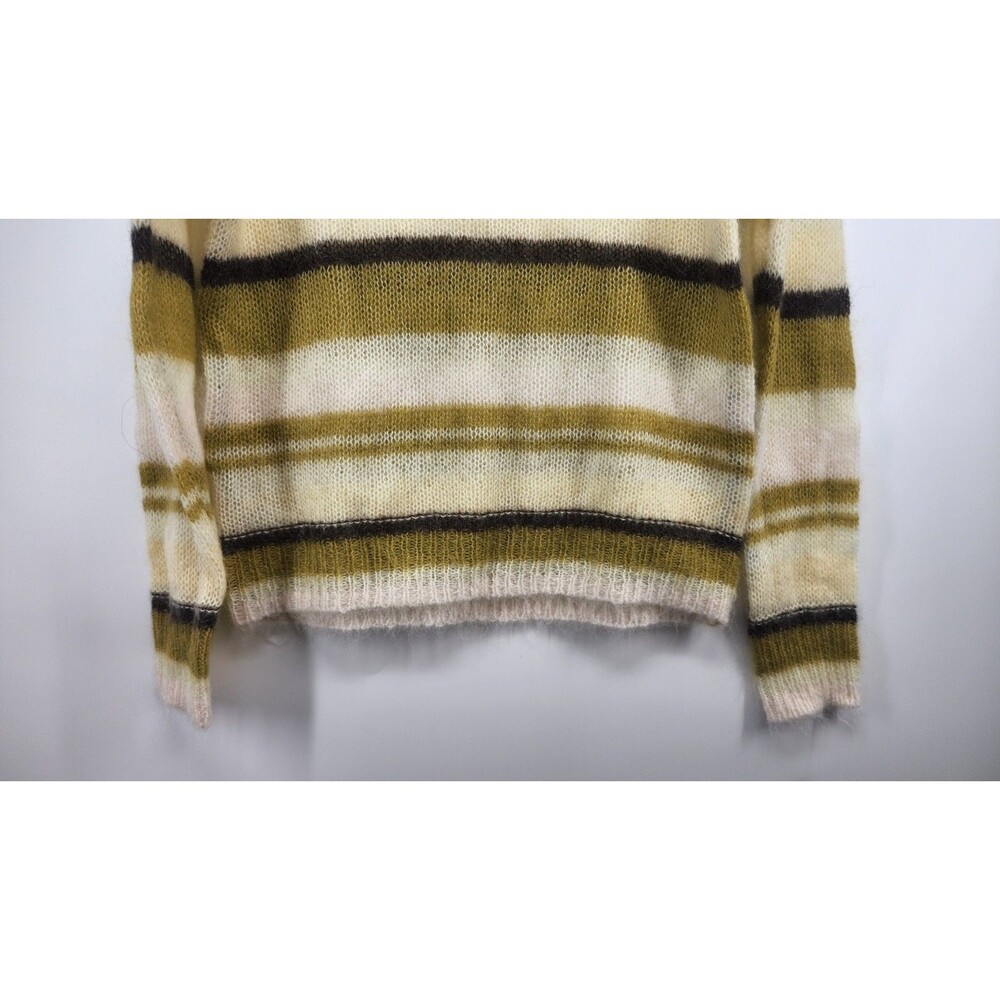 Mango Women's XS Olive Green Semi Transparent Alpaca Sweater NWT‎ - Picture 3 of 9